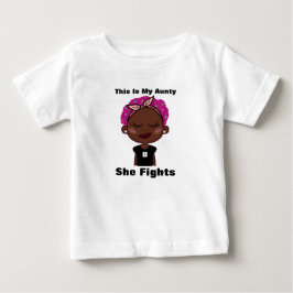 Das ist meine Tante, die kämpft ... und deinen eig Baby T-shirt