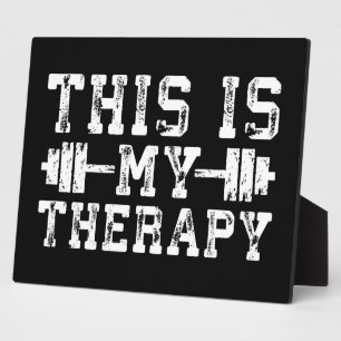 Das ist meine Therapie - Gym Workout Inspiration Fotoplatte