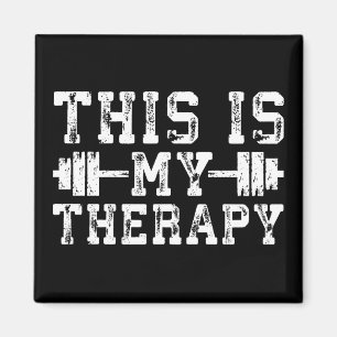 Das ist meine Therapie - Gym Workout Inspiration Magnet