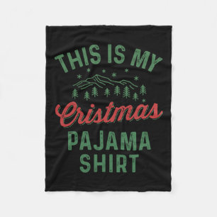 Das ist meine Weihnachts Pajama Funny Men Women Pj Fleecedecke
