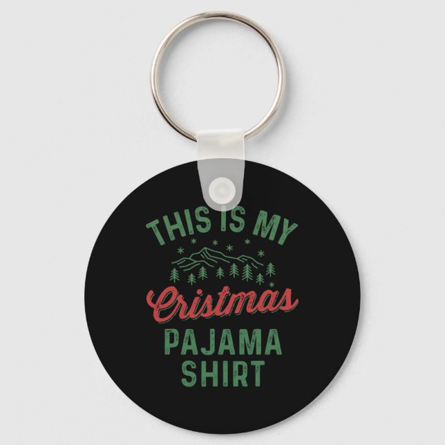 Das ist meine Weihnachts Pajama Funny Men Women Pj Schlüsselanhänger (Vorderseite)