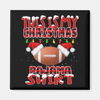 Das ist meine Weihnachts-Pajama Fußball-Match Magnet