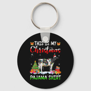 Das ist meine Weihnachts Pajama Milchkuh Lover Xma Schlüsselanhänger