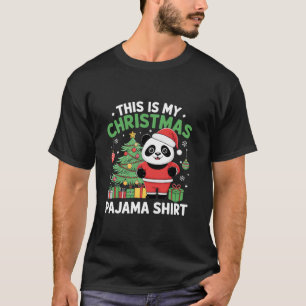 Das ist meine Weihnachts-Pajama-Panda-Weihnachtsma T-Shirt