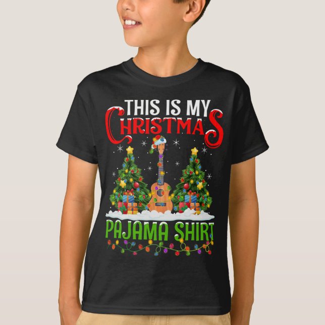 Das ist meine Weihnachts-Pajama Ukulele-Musik Chri T-Shirt (Vorderseite)