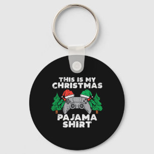 Das ist meine Weihnachts-Pajama-Videospiele Boys M Schlüsselanhänger