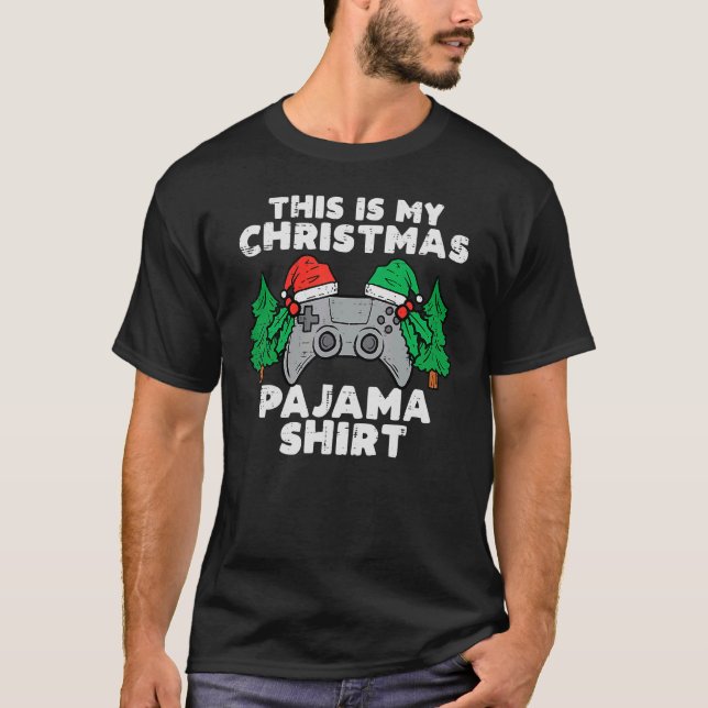 Das ist meine Weihnachts-Pajama-Videospiele Jungs  T-Shirt (Vorderseite)