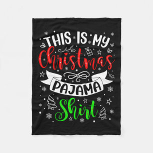 Das ist meine Weihnachts-Pajama-Weihnachtsfamilie Fleecedecke