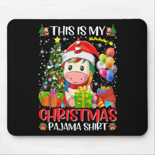 Das ist meine Weihnachts Unicorn Xmas Frauen Mädch Mousepad