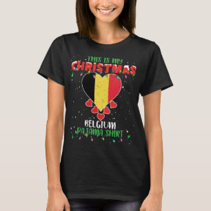 Das ist meine Weihnachtsbeleuchtung Liebe Belgien T-Shirt