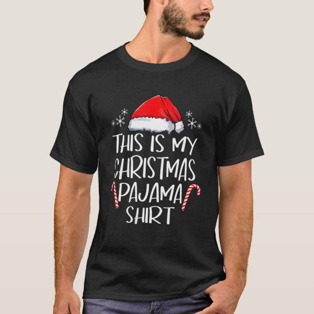 Das ist meine Weihnachtsfamilie Pajamas Xmas T-Shirt (Vorderseite)