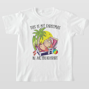 Das ist meine Weihnachtsferien im Juli Sommerstran T-Shirt