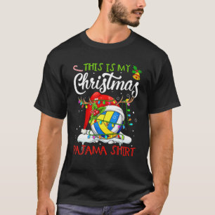 Das ist meine Weihnachtsvolleyball Pajama Sport Li T-Shirt