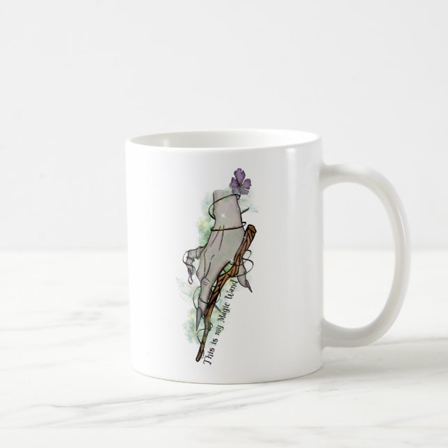 Das ist meine Zauberwand - gotische Hexenhand Kaffeetasse (Rechts)