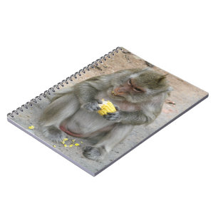 Das ist meins! ... Wild Thai Macaque Monkey Notizblock