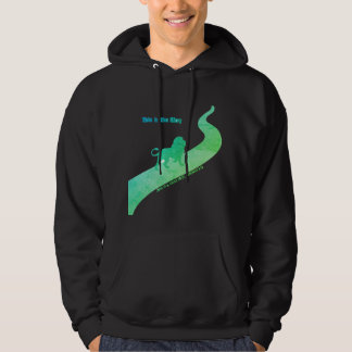 Das ist mit einem Löwen - grün und blau Hoodie