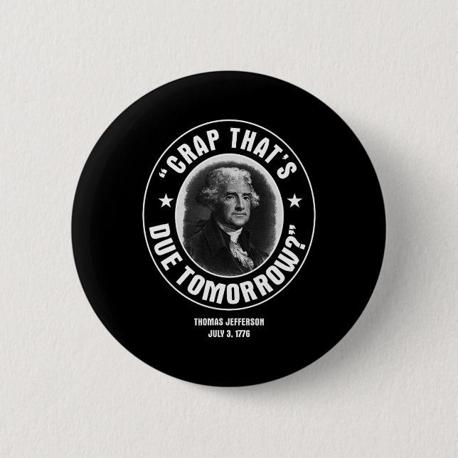 Das ist morgen wegen Shirt Button (Vorderseite)