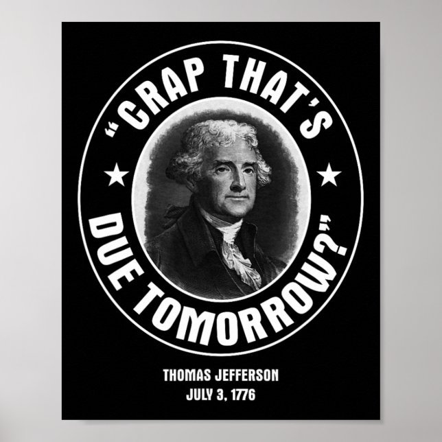 Das ist morgen wegen Shirt Poster (Vorne)