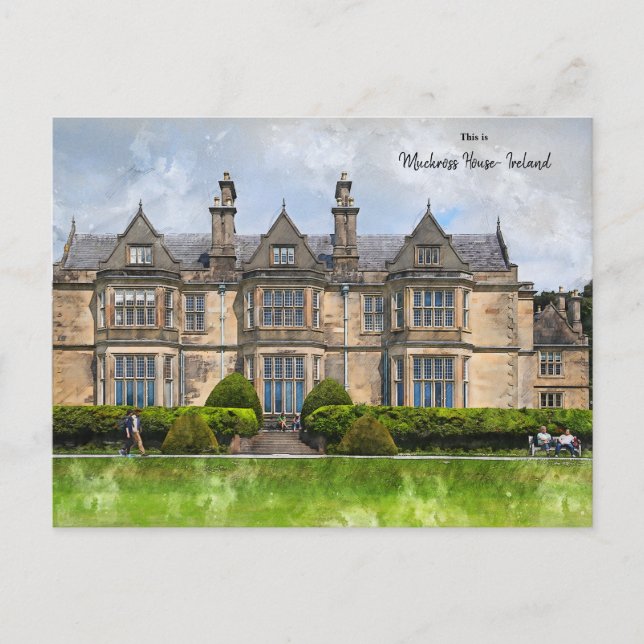 Das ist Muckross House - Killarney - Irland Postkarte (Vorderseite)