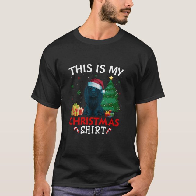 Das ist My Afador Dog Weihnachtsmannmütze Christma T-Shirt (Vorderseite)