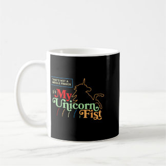 Das ist nicht ein Mittelfinger Einhorn-Faust-Zitat Kaffeetasse
