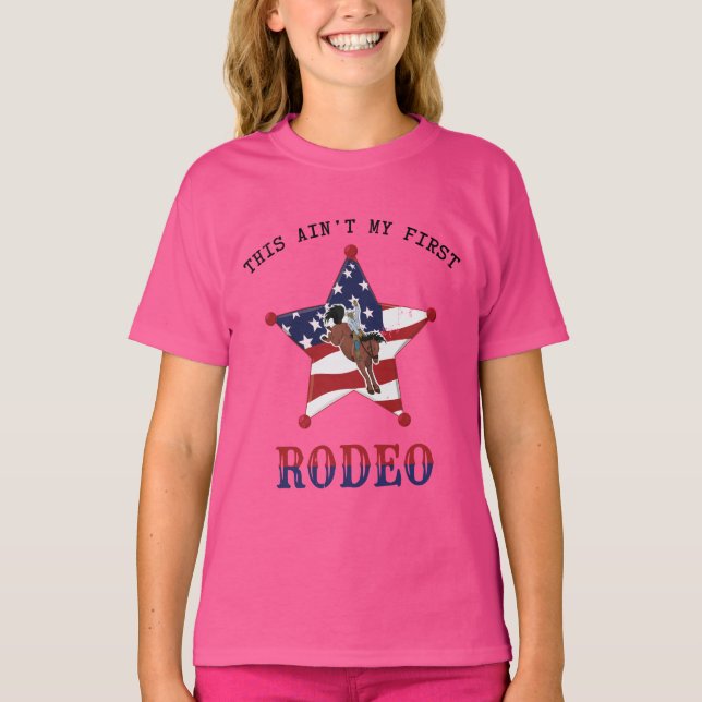 Das ist nicht mein erster RODEO / Black Letter T - T-Shirt (Vorderseite)