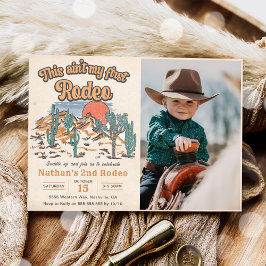 Das ist nicht mein erster Rodeo Western 2. Geburts Einladung
