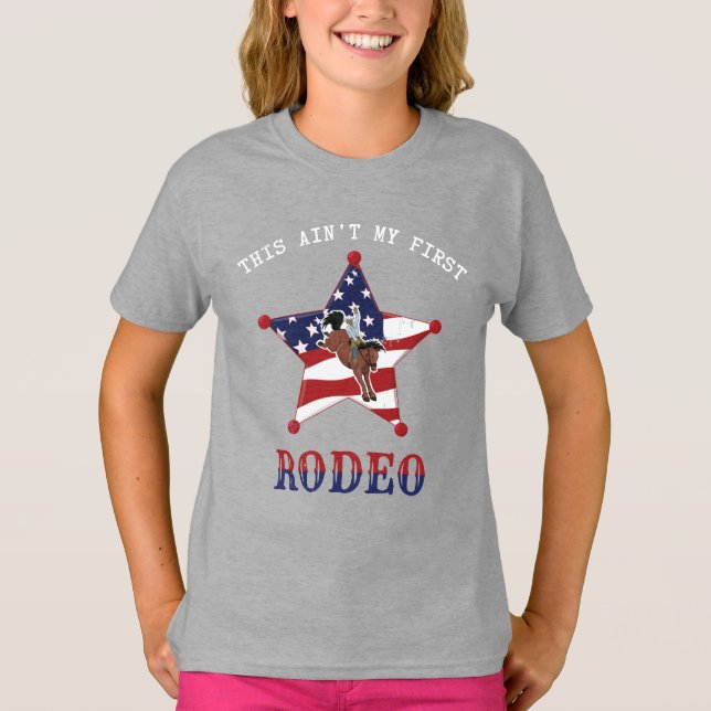 Das ist nicht mein erster RODEO/White Letter-T - S T-Shirt (Vorderseite)