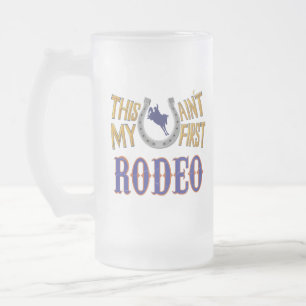 Das ist nicht mein erstes Rodeo Mattglas Bierglas
