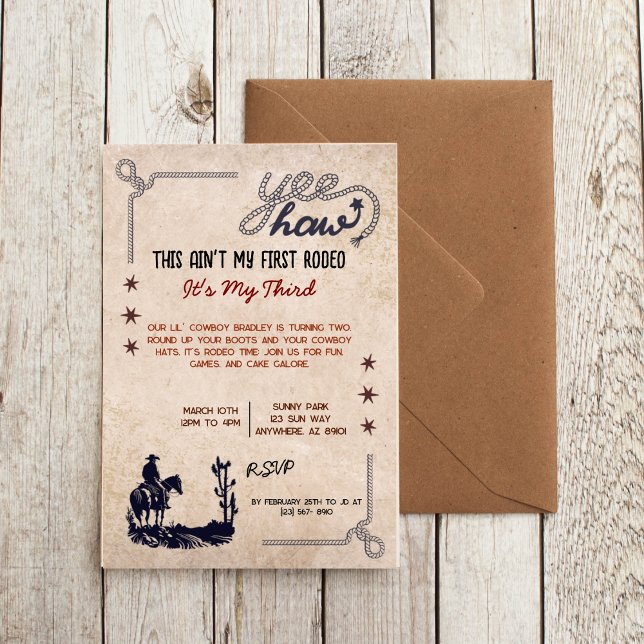 Das ist nicht mein erstes Rodeo, meine dritte Einl Einladung (Von Creator hochgeladen)