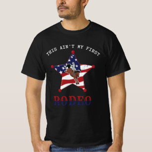 Das ist nicht mein erstes RODEO / Weißes Buchstabe T-Shirt