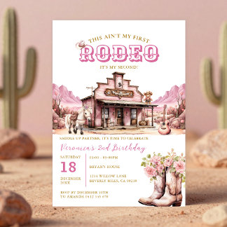 Das ist nicht mein erstes Rodeo zu meinem zweiten  Einladung
