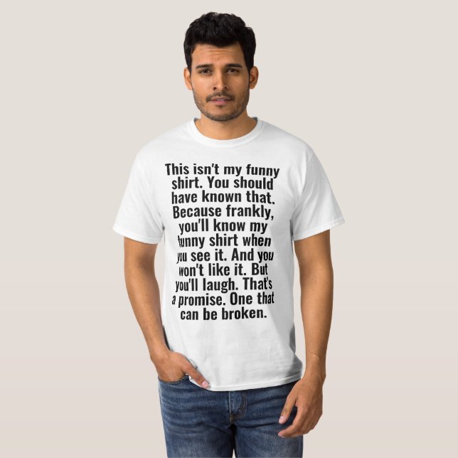 Das ist nicht mein lustiges Hemd T-Shirt (Vorne ganz)
