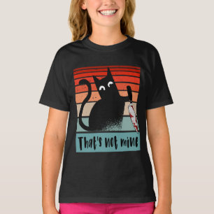 Das ist nicht meine, Unschuldige Katze mit Messer T-Shirt