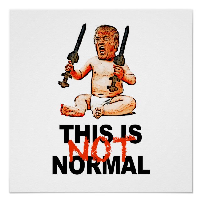 Das ist NICHT normal! Protestsignatur Poster (Vorderseite)