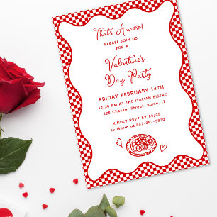 Das ist noch nicht alles! Italienisches Valentinst Einladung
