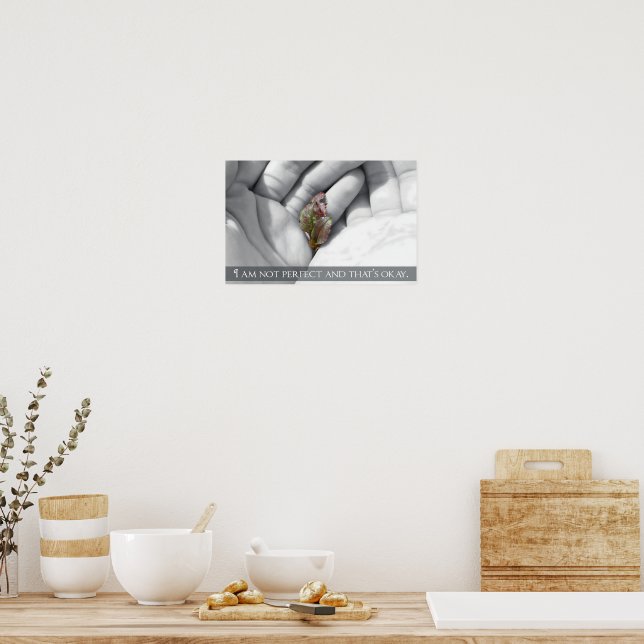 "Das ist okay" Motivation Affirmation Poster (Küche)