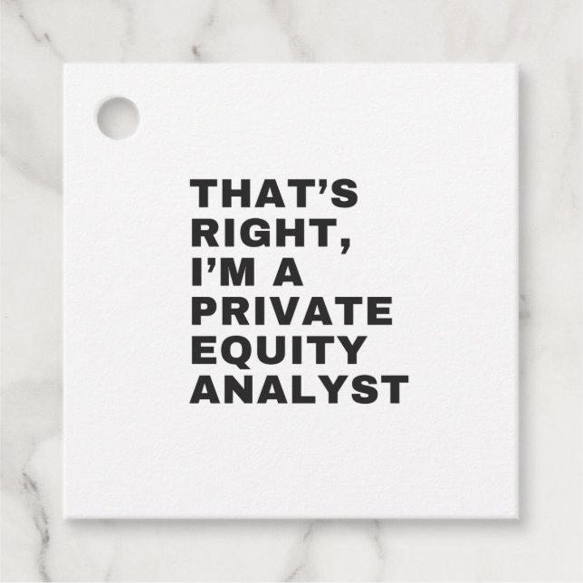 DAS IST RICHTIG, ICH BIN EIN PRIVATER ANALYST FÜR  GESCHENKANHÄNGER (Vorderseite)