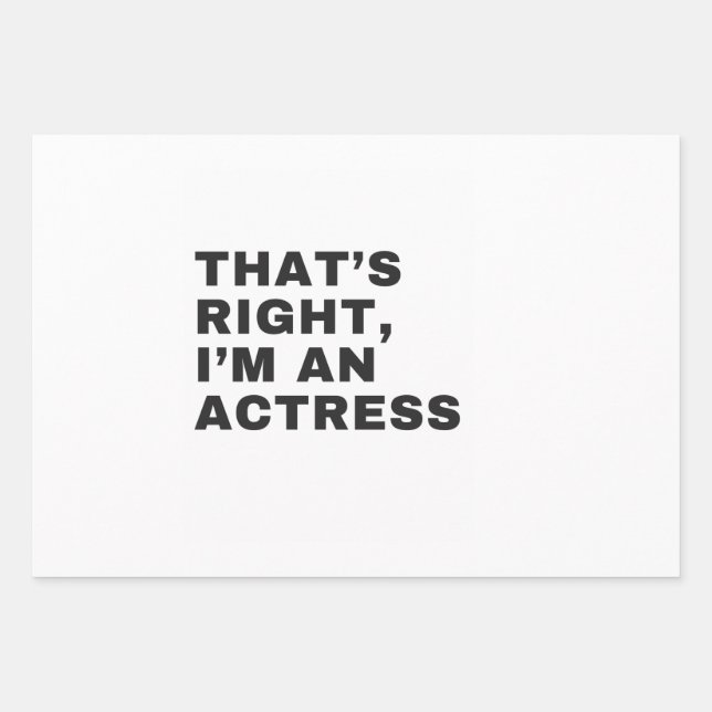 DAS IST RICHTIG, ICH BIN EIN ZUGRIFF GESCHENKPAPIER SET (Vorderseite)