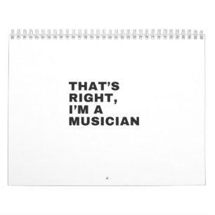DAS IST RICHTIG, ICH BIN MUSIKER KALENDER