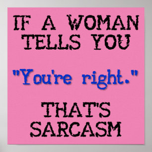 Das ist Sarcasm Funny Poster Sign