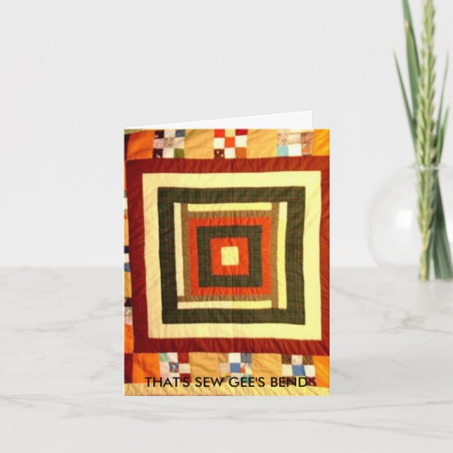 DAS IST SEW GEE'S BEND DANKESKARTE (Vorderseite)