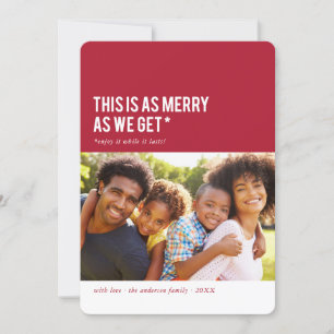 Das ist so froh... Funny Holiday Foto Card Feiertagskarte