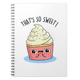 Das ist so süßer, sonniger Sprinkler Cupcake Pun Notizblock