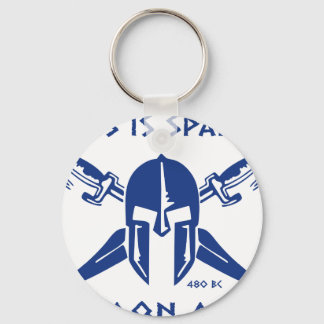 Das ist Sparta - Molon Lave - Blau Schlüsselanhänger