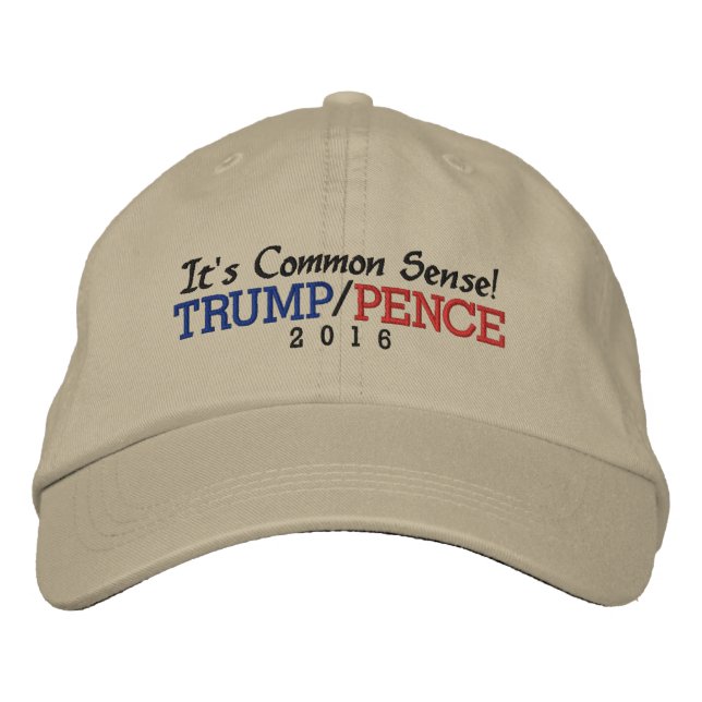 Das ist Trump Pence 2016 Bestickte Baseballkappe (Vorderseite)