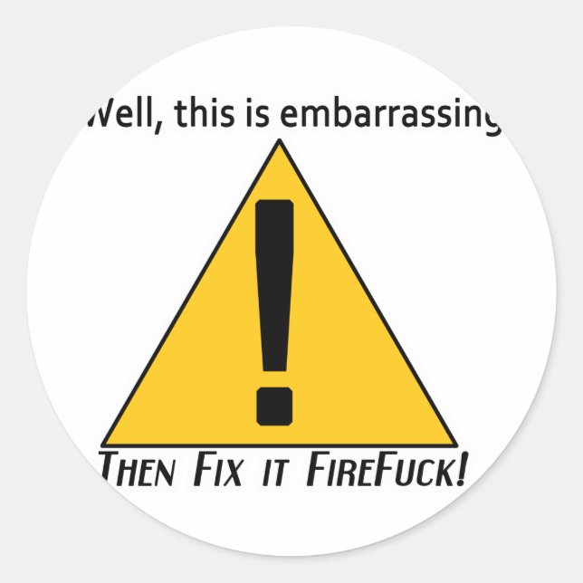 Das ist umwerfend runder aufkleber (Vorderseite)