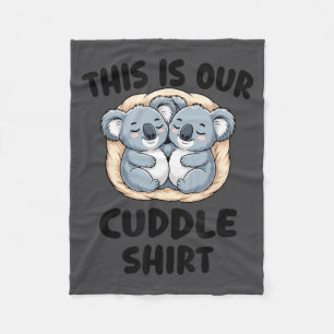 Das ist unser Kuschel-Shirt süßes Koala-Paar Fleecedecke