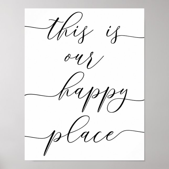 Das ist unsere glückliche Place Print Poster (Vorne)