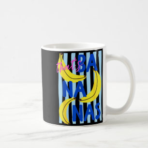 Das ist verrückt Bananen Lustiger Obst Humor Retro Kaffeetasse